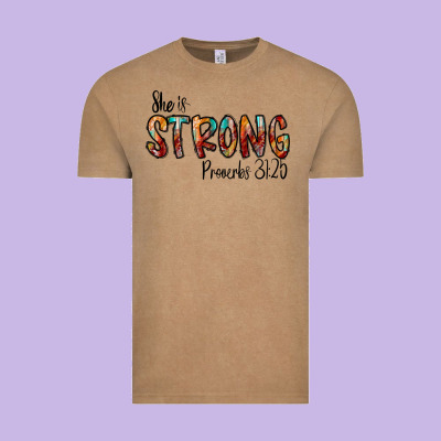 She Is Strong Provebs Vintage Tee Designed By Cowhidedigitalart