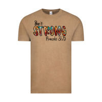 Vintage Coffee she is strong provebs Vintage Tee - CowhideDigitalArt
