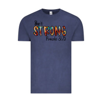 Vintage Denim she is strong provebs Vintage Tee - CowhideDigitalArt
