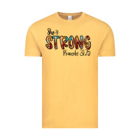 Vintage Mustard she is strong provebs Vintage Tee - CowhideDigitalArt