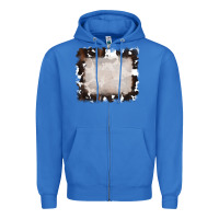 True Royal cowhide frames backround 3 Zipper Hoodie - RanaPortraitStore