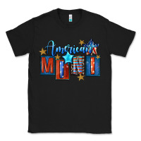 Black American mini 4th of july Classic Tee - FaDigitalArtStudio