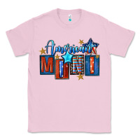 Bubblegum Pink American mini 4th of july Classic Tee - FaDigitalArtStudio