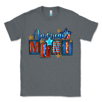 Charcoal Heather American mini 4th of july Classic Tee - FaDigitalArtStudio