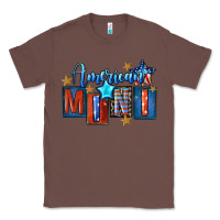 Chestnut American mini 4th of july Classic Tee - FaDigitalArtStudio