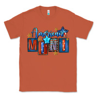 Copper American mini 4th of july Classic Tee - FaDigitalArtStudio