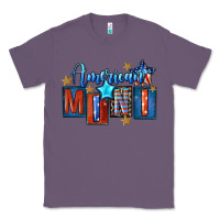 Lavender American mini 4th of july Classic Tee - FaDigitalArtStudio