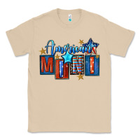 Mushroom American mini 4th of july Classic Tee - FaDigitalArtStudio