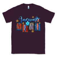 Plum American mini 4th of july Classic Tee - FaDigitalArtStudio