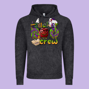 Teacher Boo Crew Vintage Hoodie Designed By Barkaloodesign