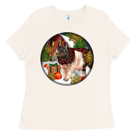 Bone hampshire sow pig christmas Ladies Tee - LillyAllenDesigns