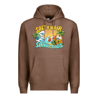 Chestnut salty hair sandy toes summer Premium Hoodie - BarkalooDesign