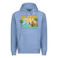 Colony Blue salty hair sandy toes summer Premium Hoodie - BarkalooDesign