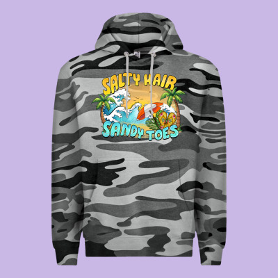 Salty Hair Sandy Toes Summer Premium Hoodie Designed By Barkaloodesign