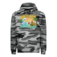 Slate Camo salty hair sandy toes summer Premium Hoodie - BarkalooDesign