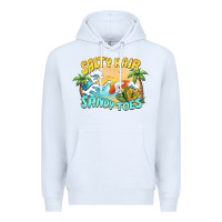 White salty hair sandy toes summer Premium Hoodie - BarkalooDesign