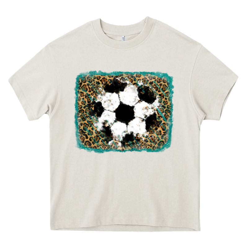 Glitter Football Leopard Heavy Core Tee by RanaPortraitStore | Teevron