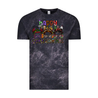 Cloud Black happy hallothanksmas Vintage Tee - SublimationCraftShop