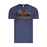 Vintage Denim happy hallothanksmas Vintage Tee - SublimationCraftShop