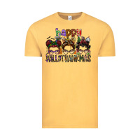 Vintage Mustard happy hallothanksmas Vintage Tee - SublimationCraftShop