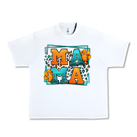 White Cat dog mama Mother's Day Urban Heavy Tee - LillyAllenDesigns