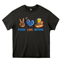 Asphalt Peace Love Hotdog Heavy Core Tee - BundleAndBundleShop