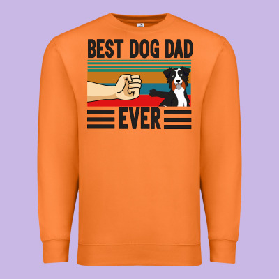 Best Dog Dad Ever Premium Sweatshirt Designed By Bettercallsaul