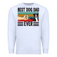 White Best Dog Dad Ever Premium Sweatshirt - Bettercallsaul