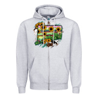 Heather Grey Connecticut State Map Zipper Hoodie - RanaPortraitStore