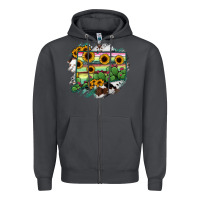 Smoke Connecticut State Map Zipper Hoodie - RanaPortraitStore