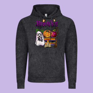 Boooks Vintage Hoodie Designed By Barkaloodesign