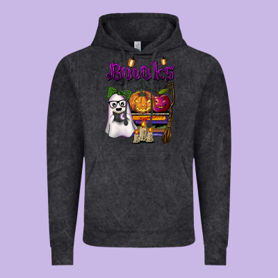 Boooks Vintage Hoodie Designed By Barkaloodesign