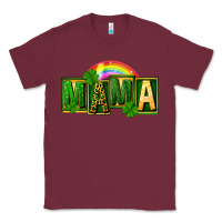 Burgundy St. Patricks Day mama Classic Tee - FaDigitalArtStudio