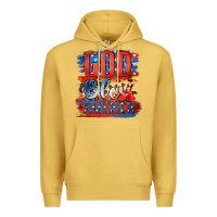 Antique Gold God Bless America Premium Hoodie - Jasminsmagicworld