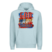 Blue Mist God Bless America Premium Hoodie - Jasminsmagicworld