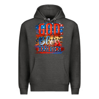 Charcoal Heather God Bless America Premium Hoodie - Jasminsmagicworld