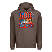 Coffee God Bless America Premium Hoodie - Jasminsmagicworld