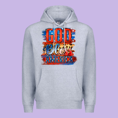 God Bless America Premium Hoodie Designed By Jasminsmagicworld