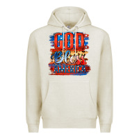 Oatmeal Heather God Bless America Premium Hoodie - Jasminsmagicworld