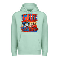 Seafoam God Bless America Premium Hoodie - Jasminsmagicworld