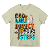 Mossy God Will Direct Your Steps Heavy Core Tee - BundleAndBundleShop