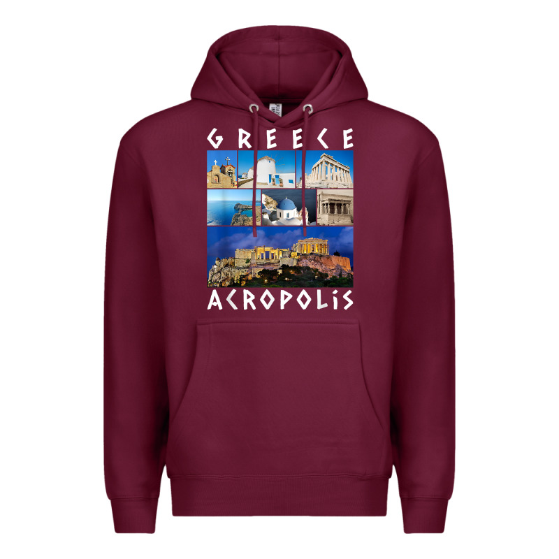 Greece Acropolis Famous Sights Gallery Traveler Souvenir T Shirt Premium Hoodie by baoMotion | Teevron