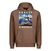 Chestnut greece acropolis famous sights gallery traveler souvenir t shirt Premium Hoodie - baoMotion