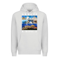 Dove Grey greece acropolis famous sights gallery traveler souvenir t shirt Premium Hoodie - baoMotion