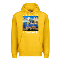 Lemon greece acropolis famous sights gallery traveler souvenir t shirt Premium Hoodie - baoMotion