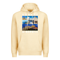 Pina Colada greece acropolis famous sights gallery traveler souvenir t shirt Premium Hoodie - baoMotion