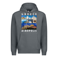 Rock greece acropolis famous sights gallery traveler souvenir t shirt Premium Hoodie - baoMotion