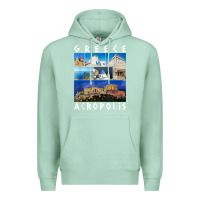 Seafoam greece acropolis famous sights gallery traveler souvenir t shirt Premium Hoodie - baoMotion
