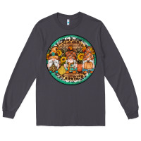 Smoke fall gnomes round earrings 4 Long Sleeve Tee - Artiststas