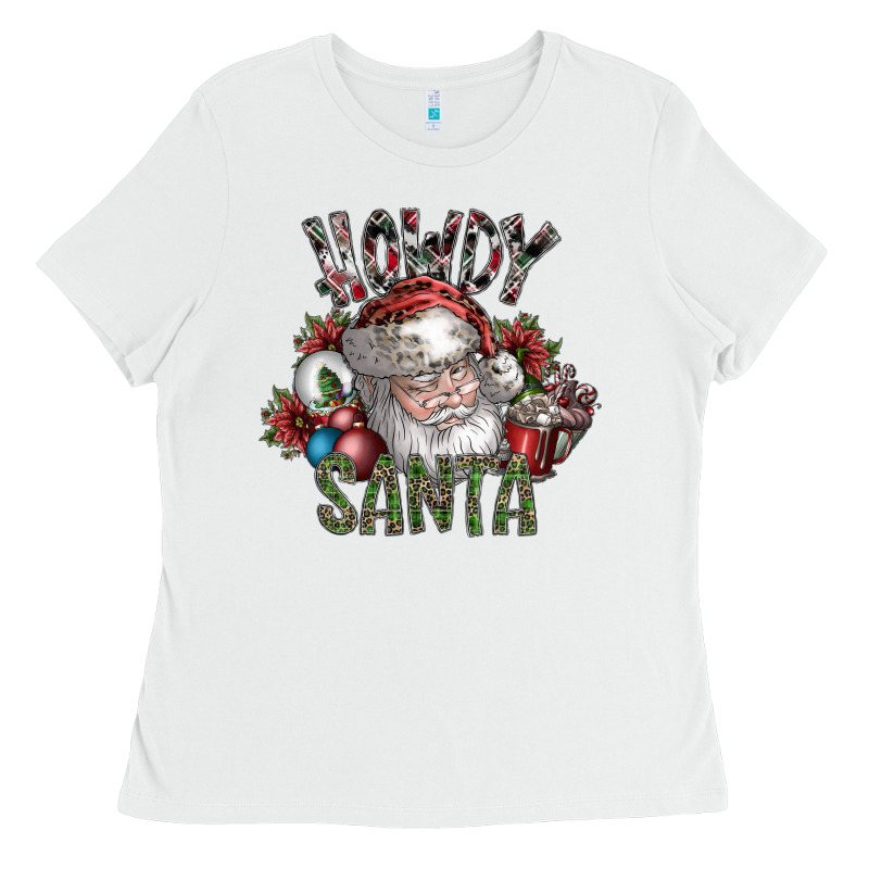 Howdy Santa Ladies Tee by SublimationCraftShop | Teevron